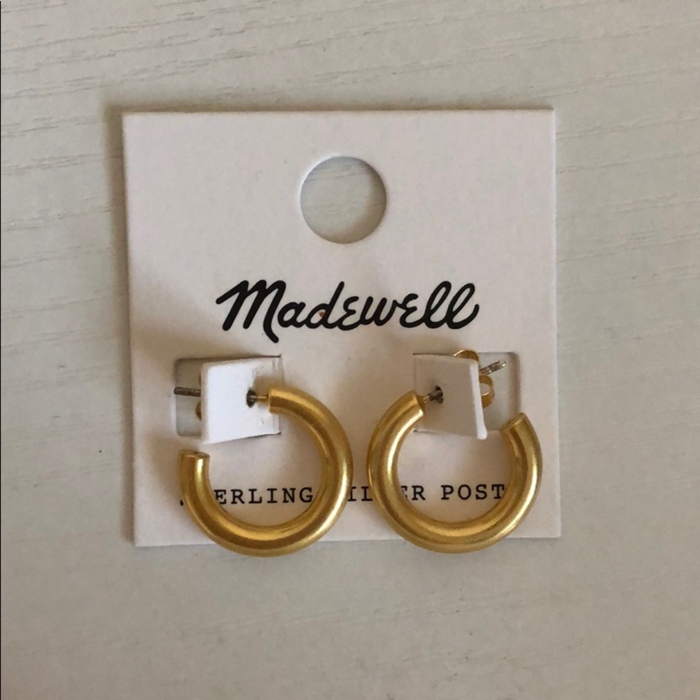 Madewell Gold Hoops Earrings